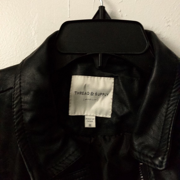 Black Thread Supply faux leather jacket - Picture 2 of 8